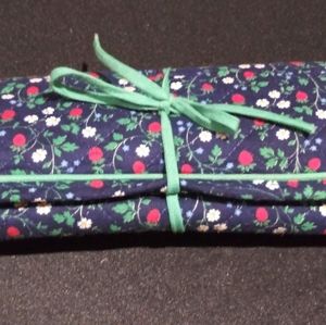 Vintage Jewelry Rollup Organizer Holder